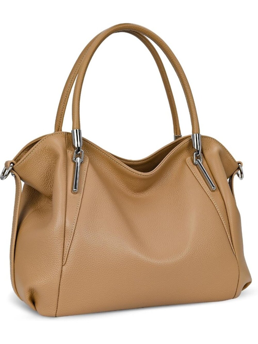 Stylish Leather Shoulder Tote Bag for Women - Versatile Satchel & Hobo Handbag